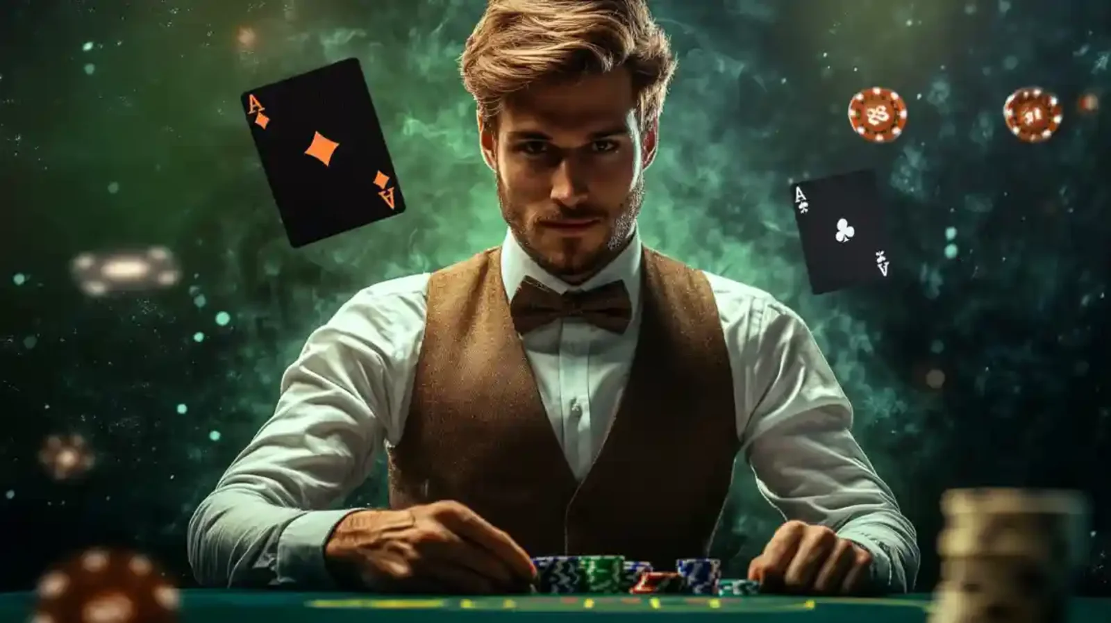 Poker Table Professional Dealer